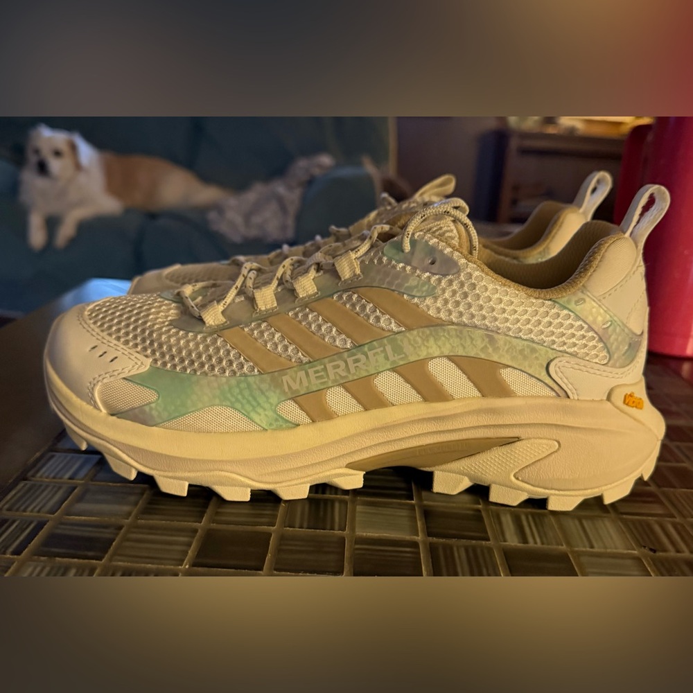 MERRELL MOAB SPEED 2 Vent 2K SE Women's Trail Running Shoes. 
Color- Lily/White. - Picture 7 of 7